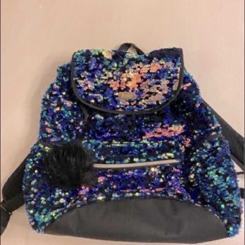 Backpack -Black flip sequins, Justice